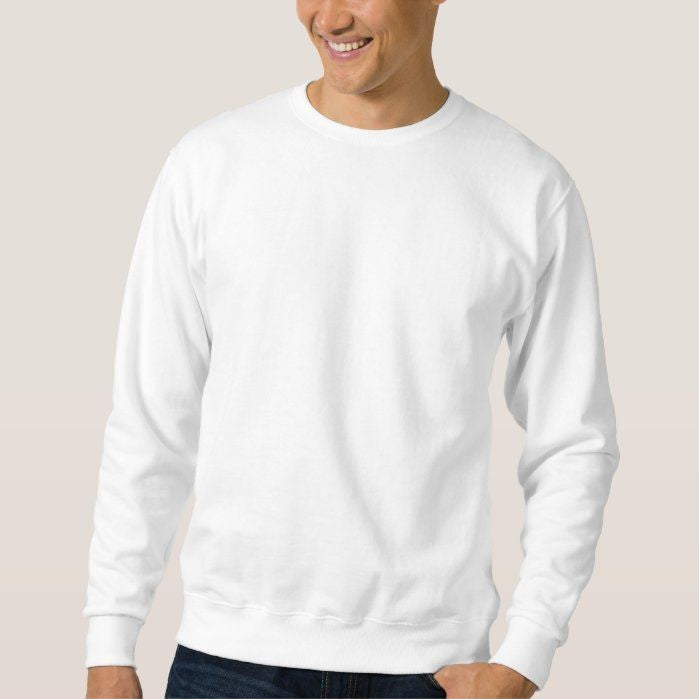 CUiTO™ Cotton White Plain Sweat shirt 320 GSM