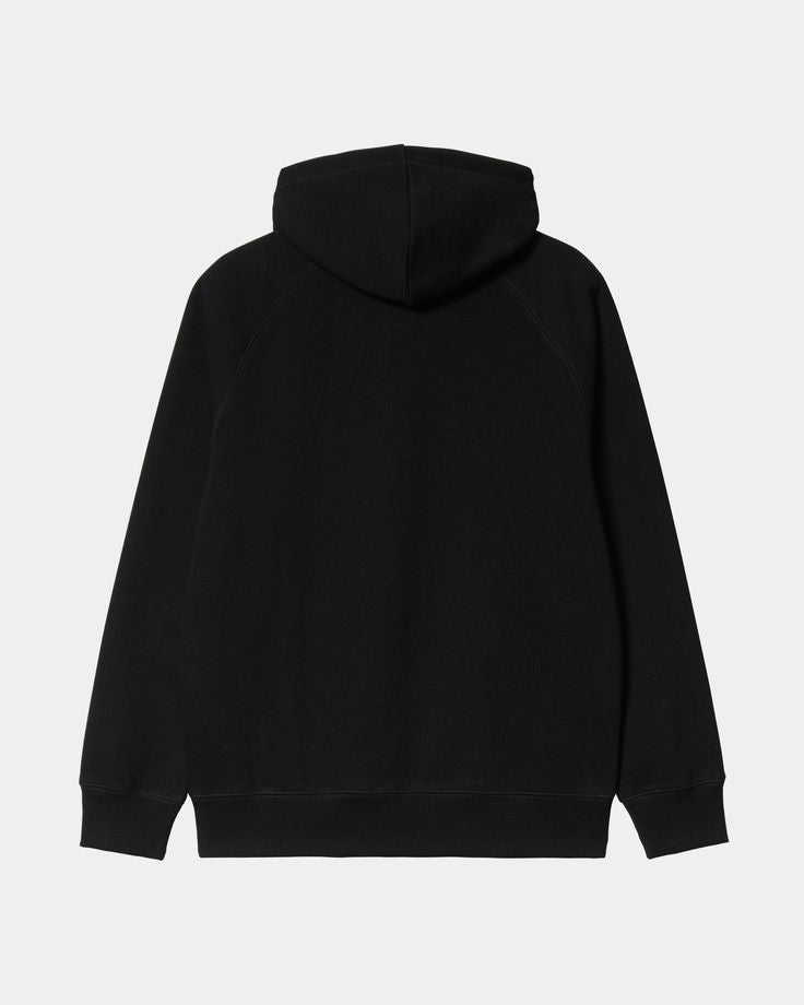 CUiTO™ Cotton Black Plain Hoodie 320 GSM