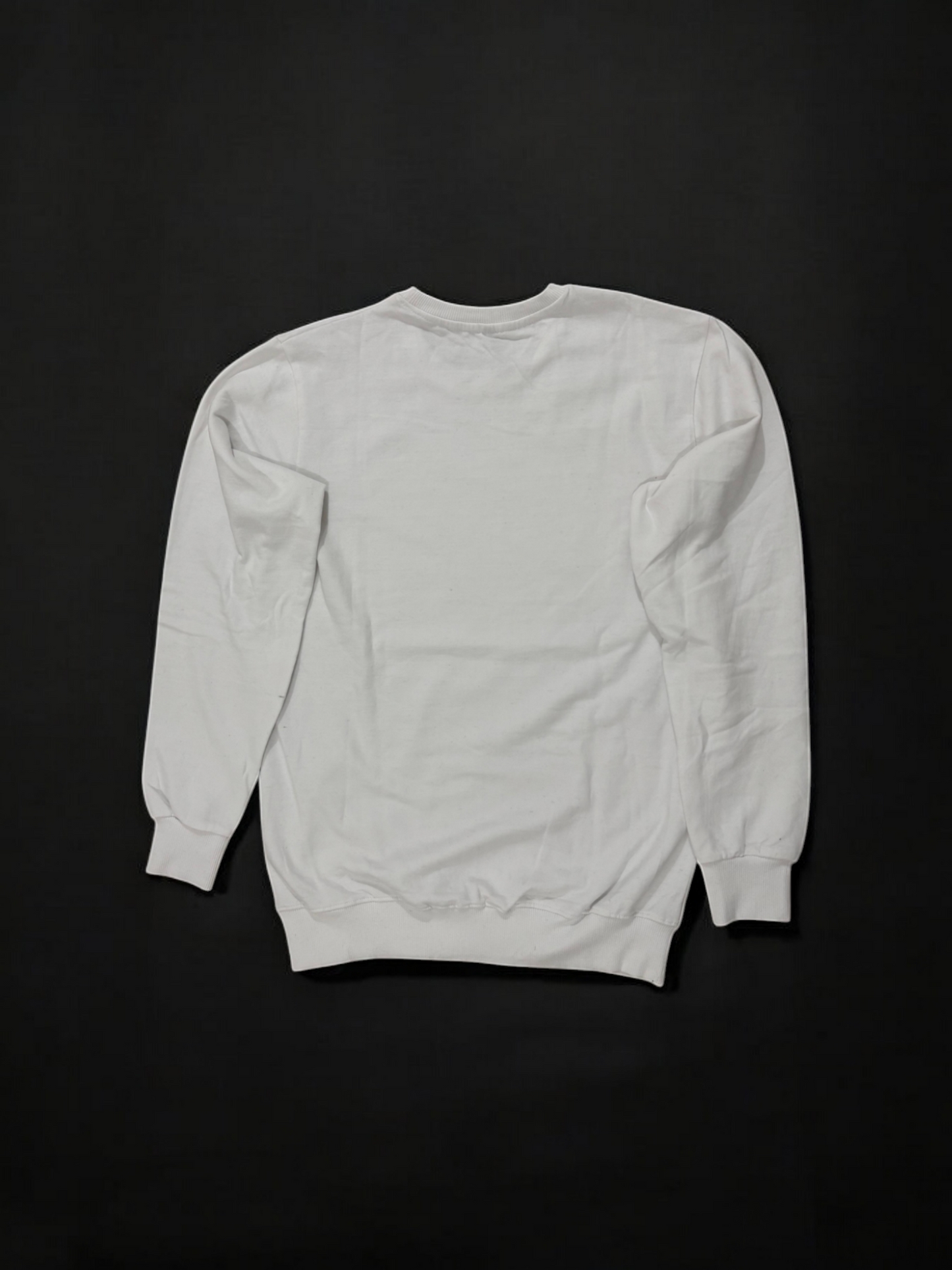 CUiTO™ White Sweat shirt Cotton 320 GSM Printed House Design